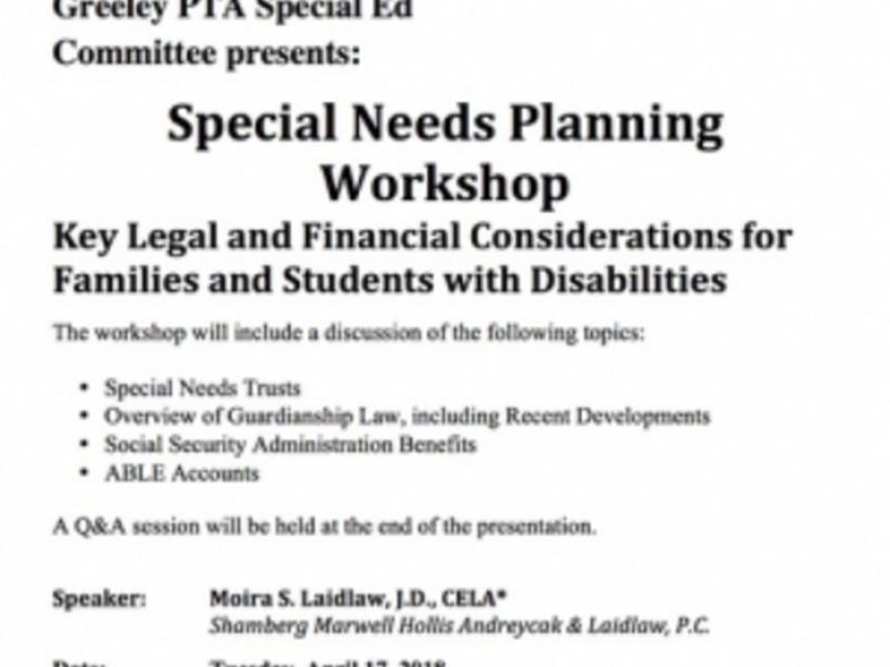 Special Needs Planning Workshop